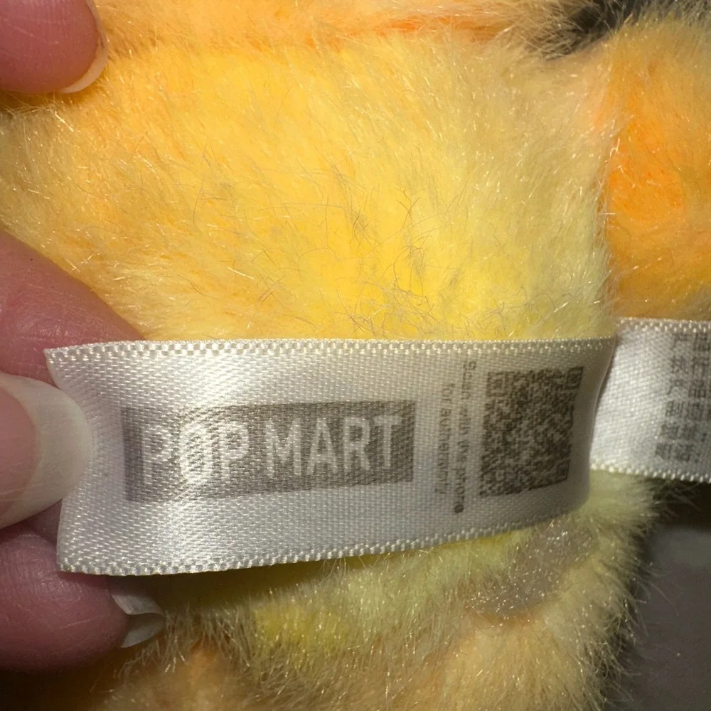 Pop Mart The Monsters Plush Pendant Yellow Bag‎ Charm Keychain Art Toy